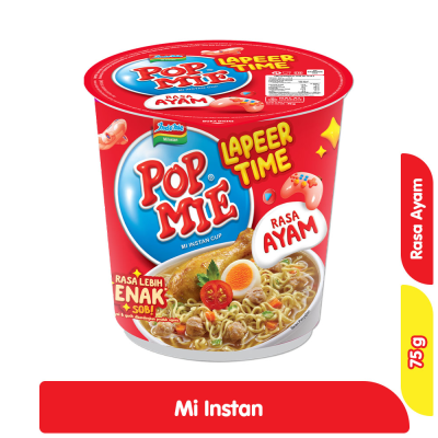 Pop Mie Mi Lapeer Time Instan Cup Ayam 75 g