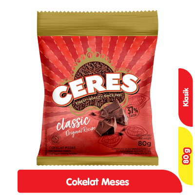 Promo Ceres Hagelslag Cokelat Meses Klasik 80 g Alfamart