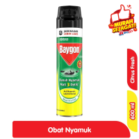 Promo Harga Baygon Insektisida Spray Citrus Fresh 600 ml - Alfamart