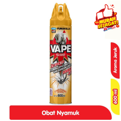Promo Fumakilla Vape Obat Nyamuk Semprot Fresh Orange 600 ml Alfamart