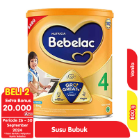 Promo Harga Bebelac 4 Susu Pertumbuhan Vanila 800 gr - Alfamart