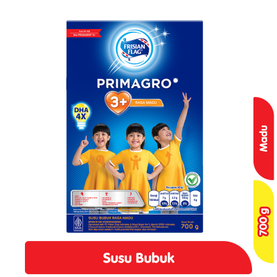 Promo Frisian Flag Primagro 3+ Susu Anak 4-6 Tahun Madu 700 g Alfamart