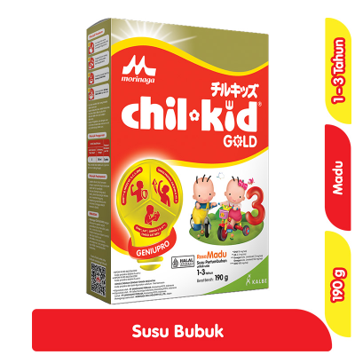 Promo Morinaga chil-kid 3 Gold Susu Bubuk Pertumbuhan Anak 1-3 Tahun Madu 190 g Alfamart