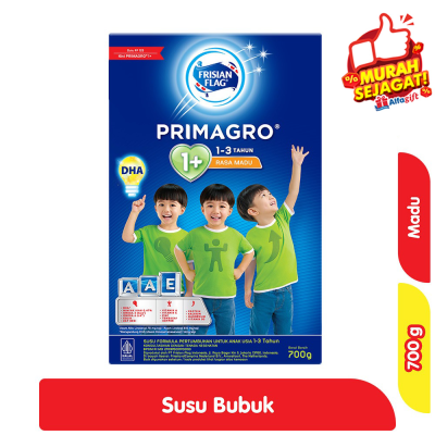 Promo Frisian Flag Primagro 1+ Susu Anak 1-3 Tahun Madu 700 g Alfamart