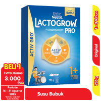 Promo Harga Lactogrow 3 Susu Pertumbuhan Plain 750 gr - Alfamart