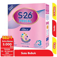 Promo Harga S26 Procal Susu Pertumbuhan Vanilla 400 gr - Alfamart