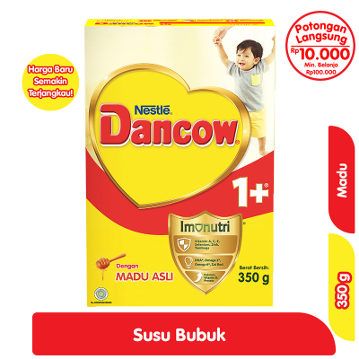 Promo Nestle Dancow 1+ Imunutri Susu Bubuk Pertumbuhan Anak 1-3 tahun Madu 350 g Alfamart