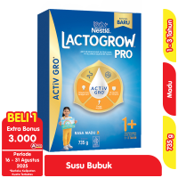 Promo Harga Lactogrow 3 Susu Pertumbuhan Madu 750 gr - Alfamart