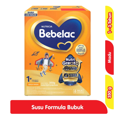 Promo Bebelac 1+ GroGreat+ Susu Bubuk Pertumbuhan Anak Madu 350 g Alfamart
