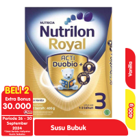 Promo Harga Nutrilon Royal 3 Susu Pertumbuhan Vanila 400 gr - Alfamart