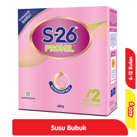 Promo Harga S26 Promil 2 Susu Formula Bayi 6-12 Bulan 400 gr - Alfamart