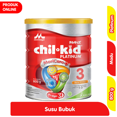 Promo Morinaga chil-kid 3 Platinum Susu Bubuk Pertumbuhan Anak 1-3 Tahun Madu 800 g Alfamart