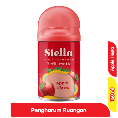 Promo Stella Pengharum Ruangan Otomatis Apple Fiesta Refill 160 ml Alfamart