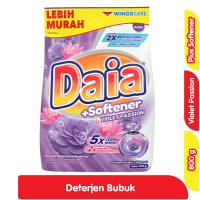 Promo Harga Daia Deterjen Bubuk + Softener Violet 850 gr - Alfamart