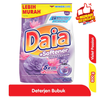 Promo Harga Daia Deterjen Bubuk + Softener Violet 850 gr - Alfamart