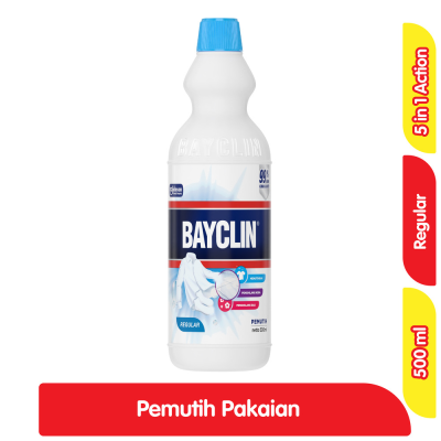 Bayclin Pemutih Pakaian Reguler Botol 500 ml