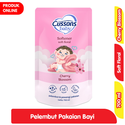 Promo Cussons Baby Pelembut & Pewangi Pakaian Bayi Soft Floral Refill 700 ml Alfamart