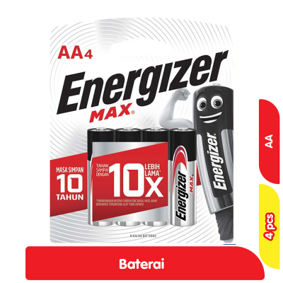 Promo Energizer Max Baterai AA 4 pcs Alfamart