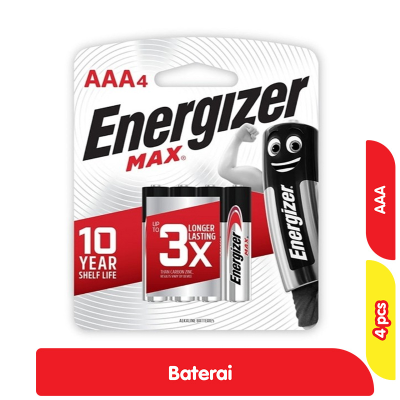 Promo Energizer Max Baterai AAA 4 pcs Alfamart
