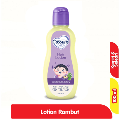 Promo Cussons Baby Lotion Rambut Bayi Kemiri & Seledri 100 ml Alfamart