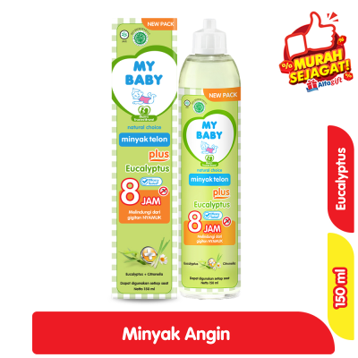 Promo My Baby Minyak Telon Plus Eucalyptus + Citronella 150 ml Alfamart