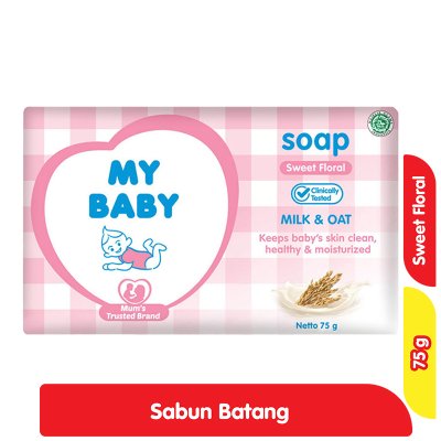 Promo My Baby Sabun Mandi Batang Bayi Sweet Floral 75 g Alfamart