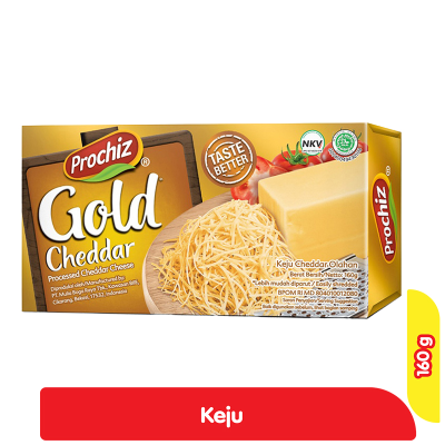 Promo Prochiz Gold Keju Cheddar Olahan Box 160 g Alfamart