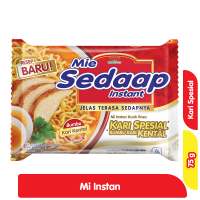 Promo Harga Sedaap Mie Kuah Kari Spesial 75 gr - Alfamart