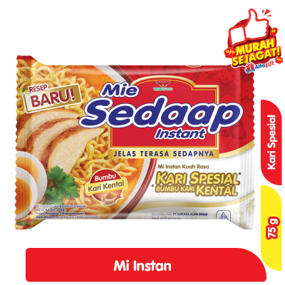 Promo Sedaap Mi Instan Kari Spesial 75 g Alfamart