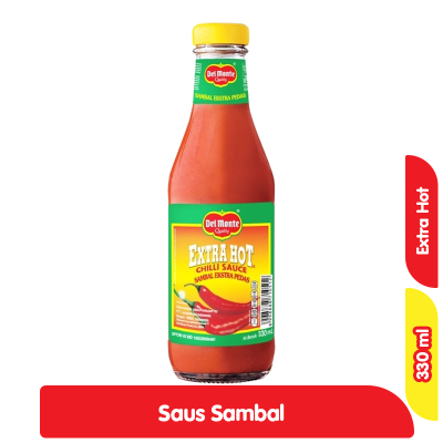 Promo Del Monte Sambal Ekstra Pedas Botol 330 ml Alfamart