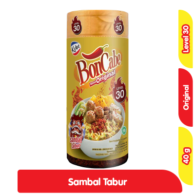 Promo Kobe BonCabe Sambal Tabur Level 30 Botol 40 g Alfamart