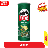 Promo Harga Pringles Potato Crisps Salt & Seaweed 107 gr - Alfamart