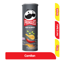 Promo Harga Pringles Potato Crisps Hot & Spicy 107 gr - Alfamart