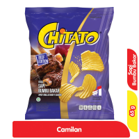 Promo Harga Chitato Snack Potato Chips Potato Spicy Griller Beef 68 gr - Alfamart
