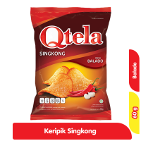 Promo Harga Qtela Keripik Singkong Balado 60 gr - Alfamart