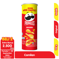 Promo Harga Pringles Potato Crisps Original 107 gr - Alfamart