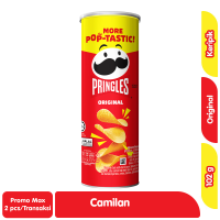 Promo Harga Pringles Potato Crisps Original 107 gr - Alfamart