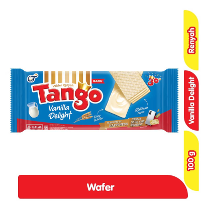 Promo Tango Wafer Long Susu Vanila 100 g Alfamart