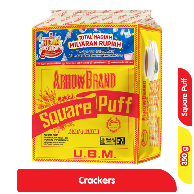 Promo UBM Crackers Malkist Square Puff 350 g Alfamart