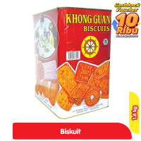 Promo Harga Khong Guan Assorted Biscuit Red Persegi 1600 gr - Alfamart