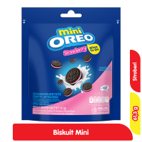 Promo Harga Oreo Mini Biskuit Sandwich Strawberry 61 gr - Alfamart