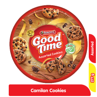 Promo Harga Good Time Chocochips Assorted Cookies Tin 277 gr - Alfamart