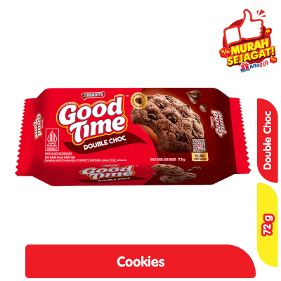 Promo Good Time Cookies Double Cokelat 72 g Alfamart