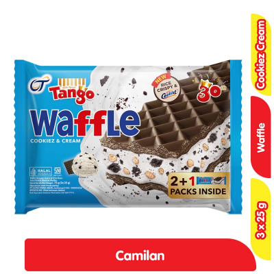 Promo Tango Waffle Cookiez & Cream 3 x 25 g Alfamart