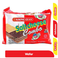 Promo Harga Khong Guan Saltcheese Combo per 10 pcs 17 gr - Alfamart