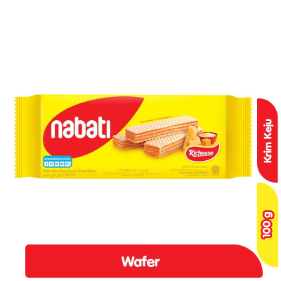 Promo nabati Richeese Wafer Krim Keju 100 g Alfamart