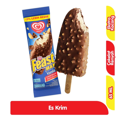 Promo Wall's Feast Max Es Krim Vanila 65 ml Alfamart