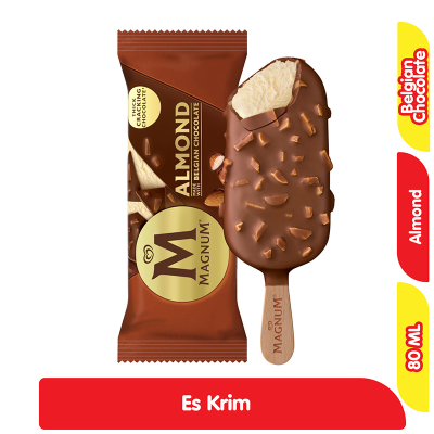 Promo Wall's Magnum Es Krim Vanila Almond 80 ml Alfamart