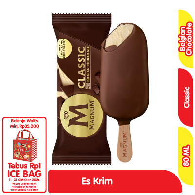 Promo Wall's Magnum Es Krim Vanila Klasik 80 ml Alfamart
