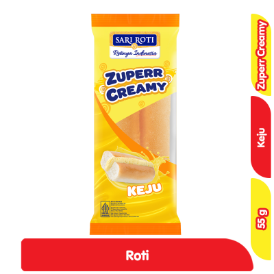 Promo Sari Roti ZuperrCreamy Isi Krim Keju 55 g Alfamart